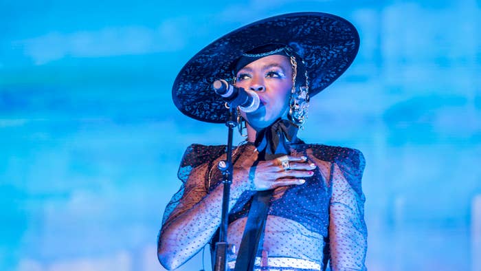 Lauryn Hill performs on stage in Castrelos Park, Vigo