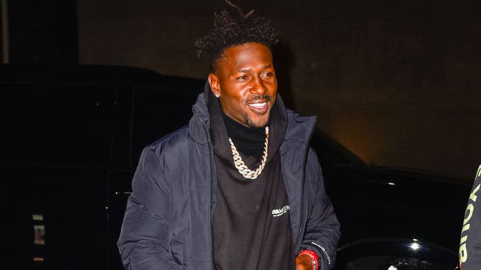 Antonio Brown is seen on January 10, 2022 in Los Angeles, California.