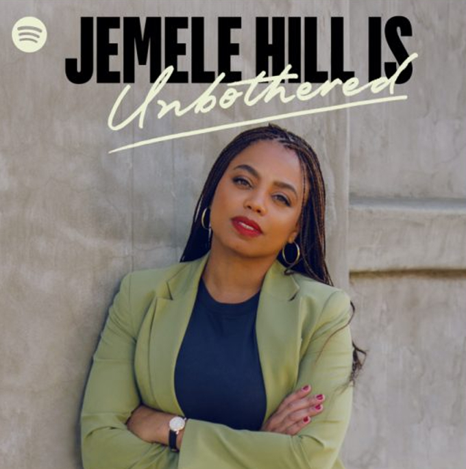 A promo image for Jemele Hill podcast is pictured