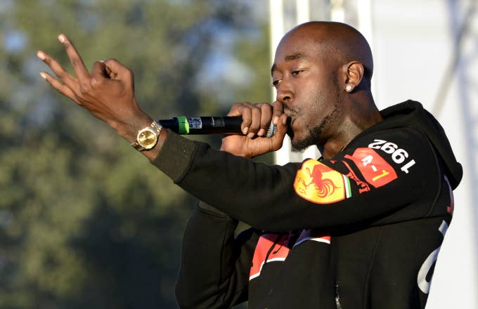 Freddie Gibbs of Freddie Gibbs &amp; Madlib performs