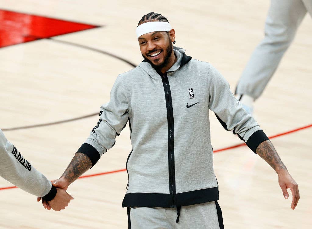 Carmelo Anthony Wolves Blazers 2021