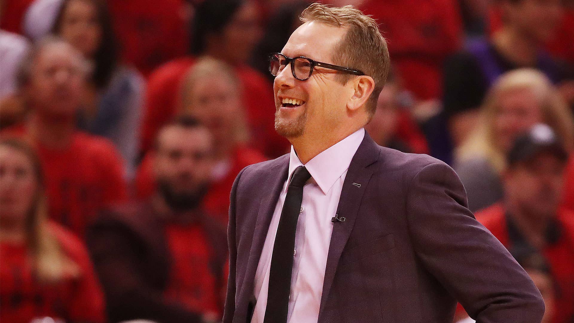 raptors coach nick nurse smiling