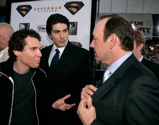 Bryan Singer, Brandon Routh and Kevin Spacey at &#x27;Superman Returns&#x27; premiere