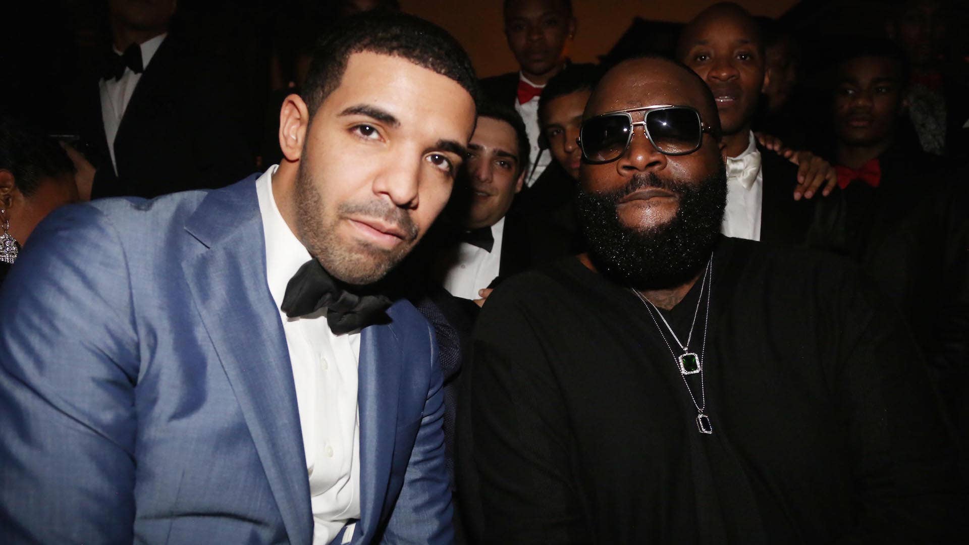 Drake and Rick Ross attend Sean Diddy Combs Ciroc The New Years Eve Party