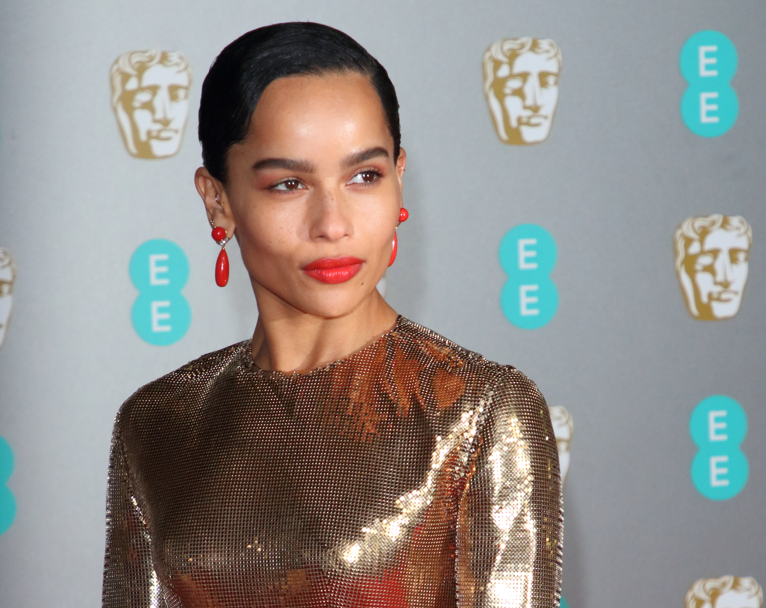 Zoe Kravitz attends the BAFTA British Academy Film Awards at the Royal Albert Hall in London