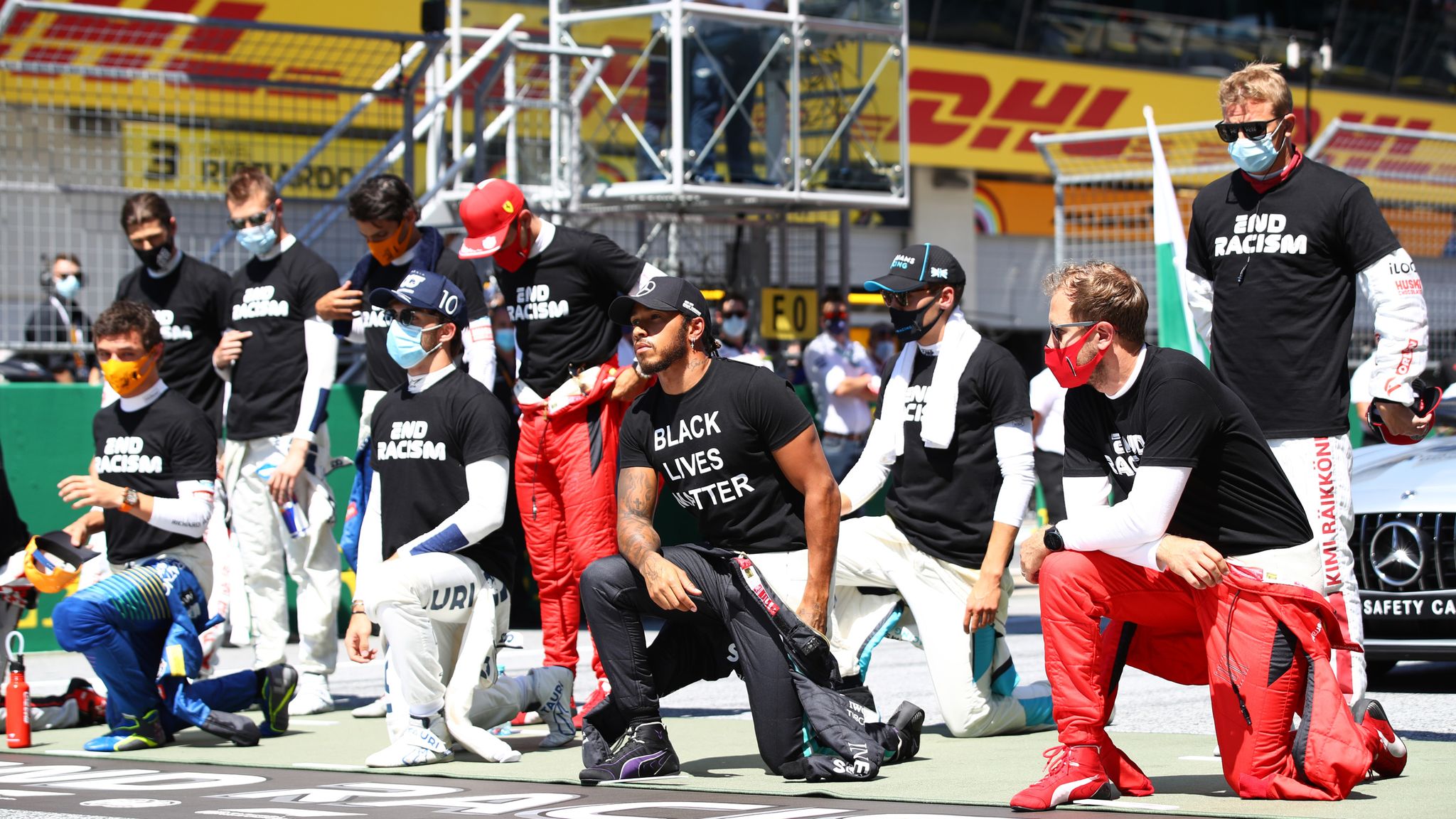 Six F1 Drivers Refuse To Take Knee During Austrian Grand Prix Opening Complex