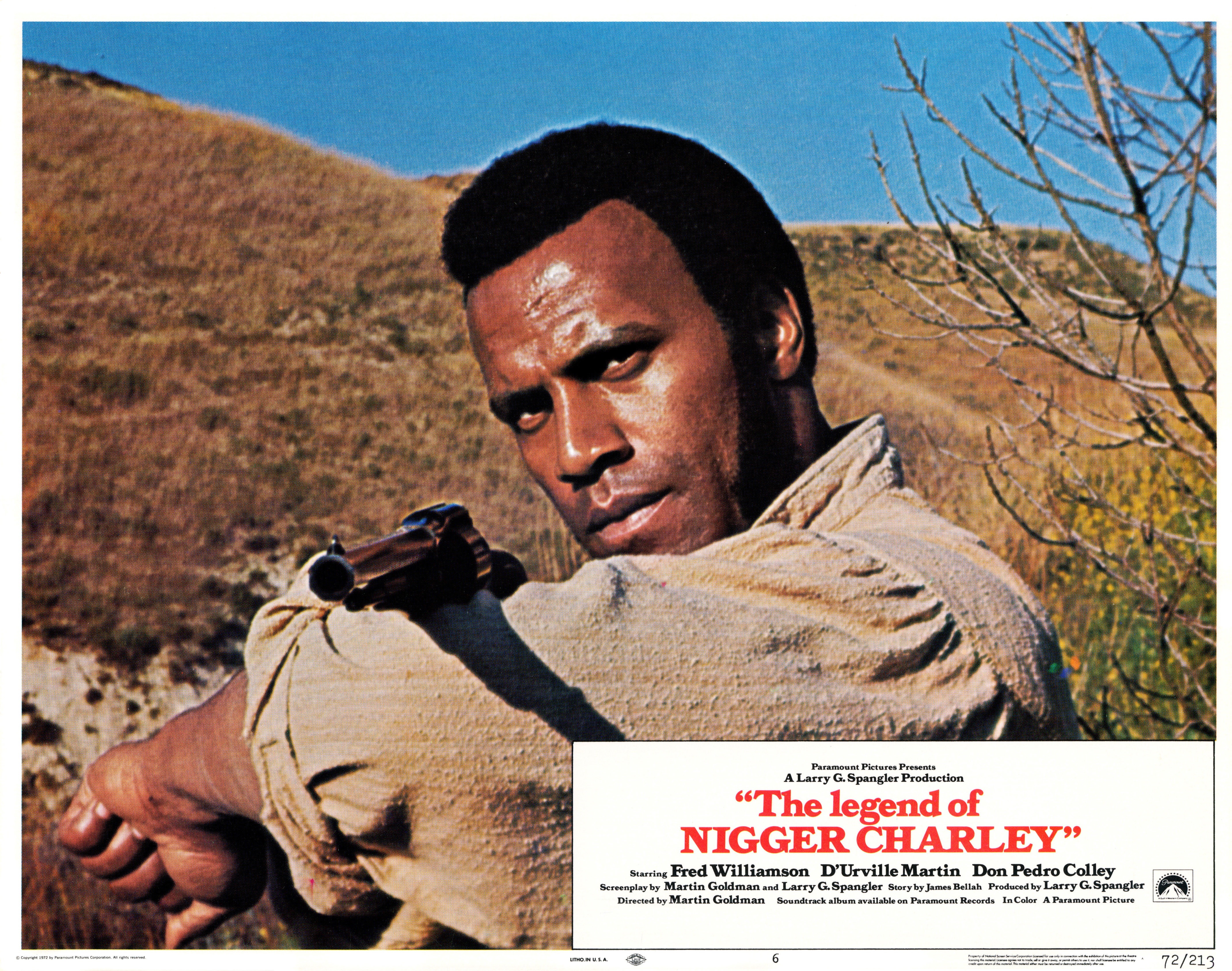 This is the lobby card from The Legend of Nigger Charley.
