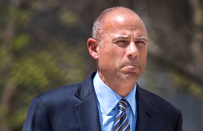Michael Avenatti arrives at the Ronald Reagan Federal Building &amp; U.S. Courthouse