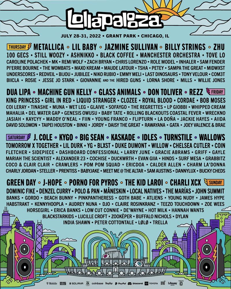 Lollapalooza flyer is pictured