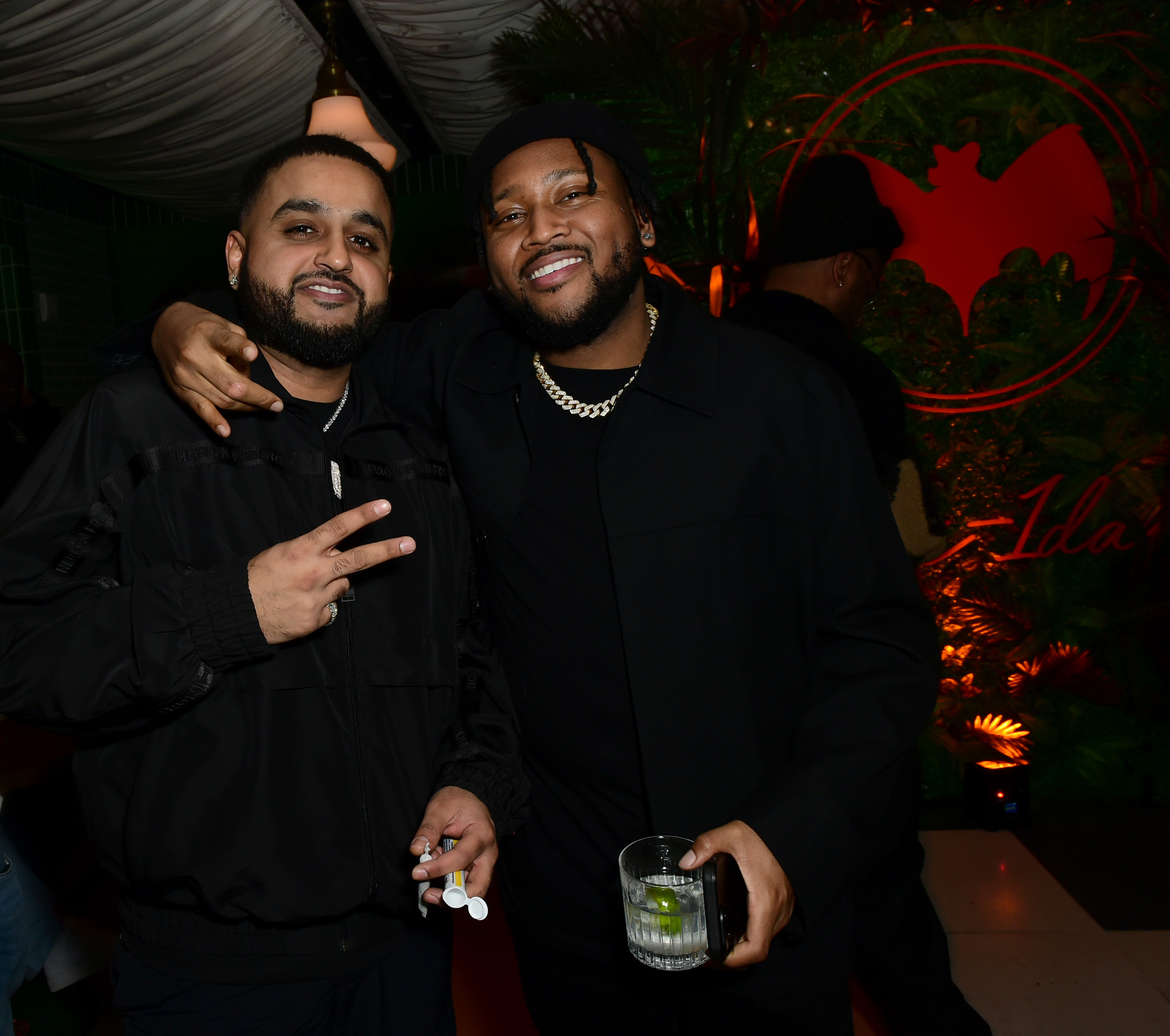 Boi 1da and Nav at the Bacardi Grammys party