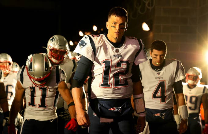 Quarterback Tom Brady #12 of the New England