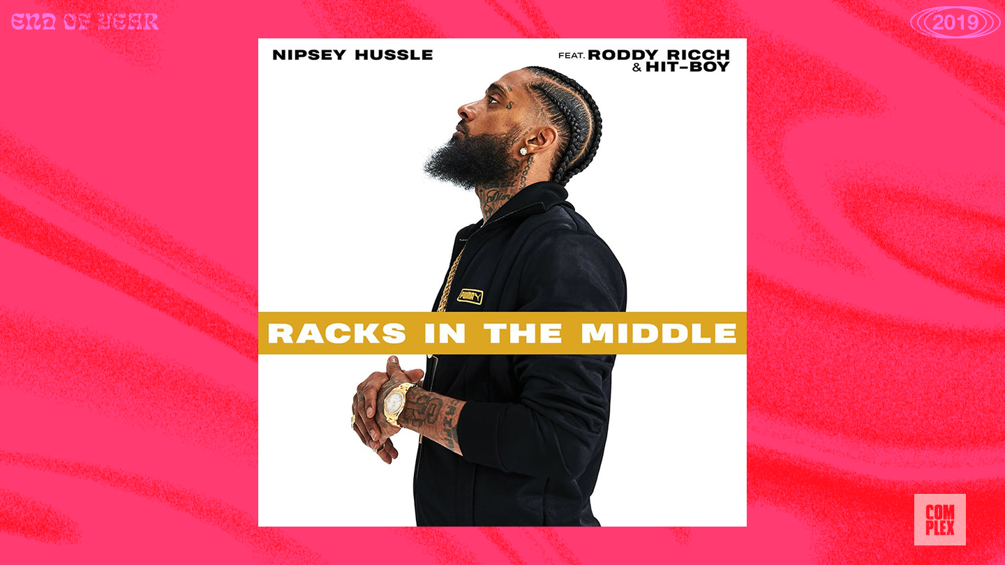 Nipsey Hussle f/ Roddy Ricch &amp; Hit Boy, “Racks in the Middle”