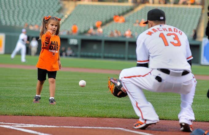 Hailey Dawson at an Orioles game