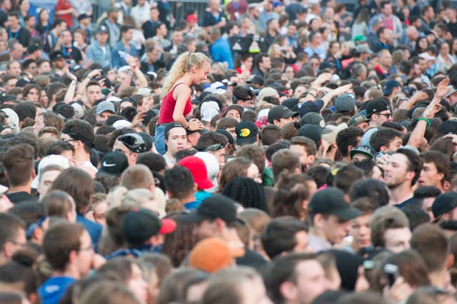 Crowd at a festival