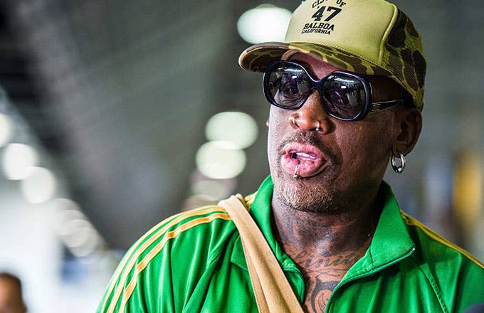 This is a photo of Dennis Rodman.