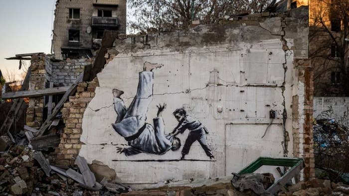 a image of bansky project in ukraine article lead
