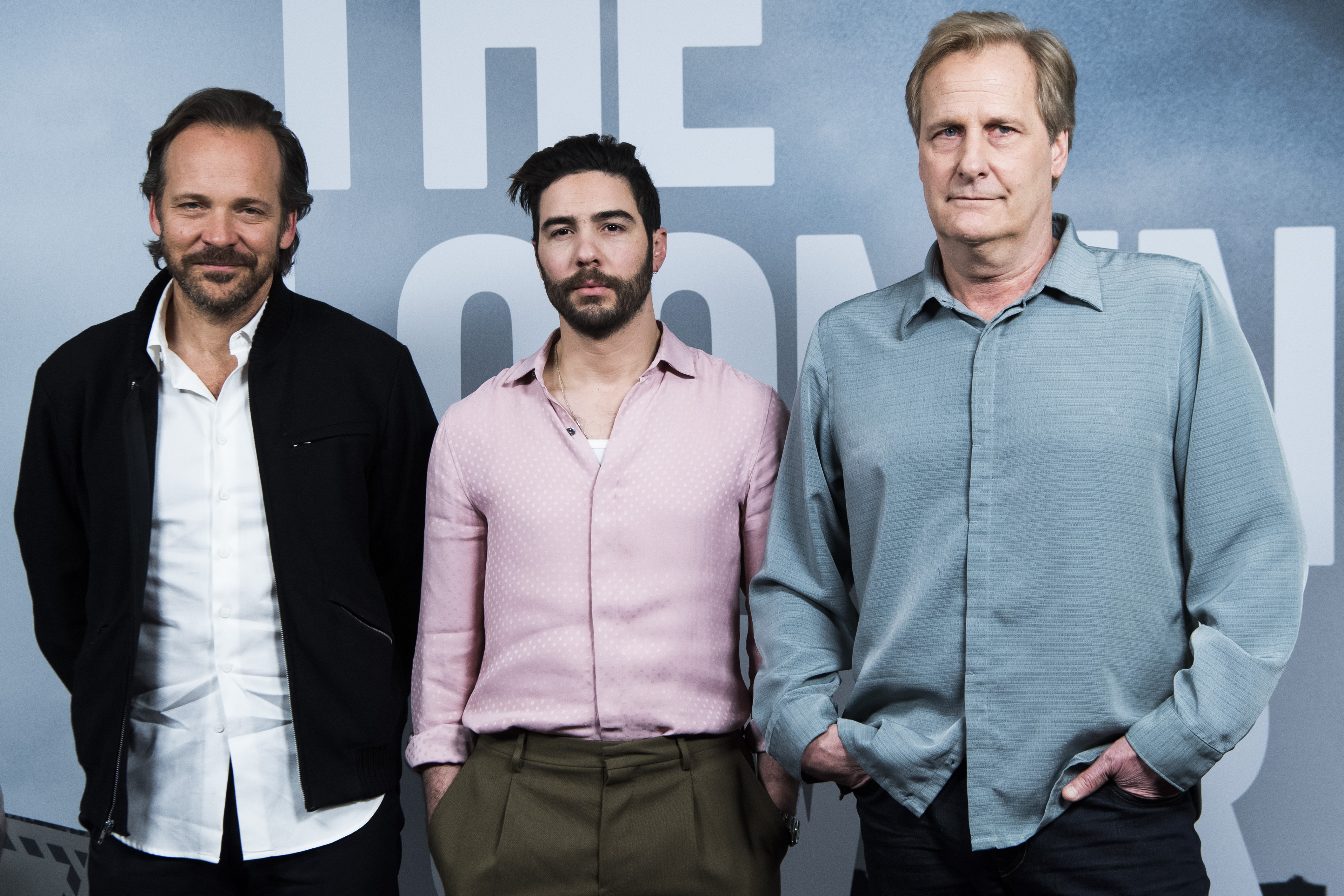 Peter Sarsgaard, Tahar Rahim &amp; Jeff Daniels at a press conference for &#x27;The Looming Tower&#x27;