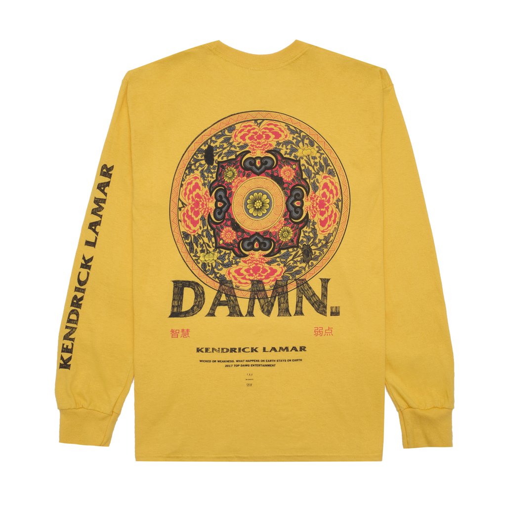 This is a photo of DAMN merch.