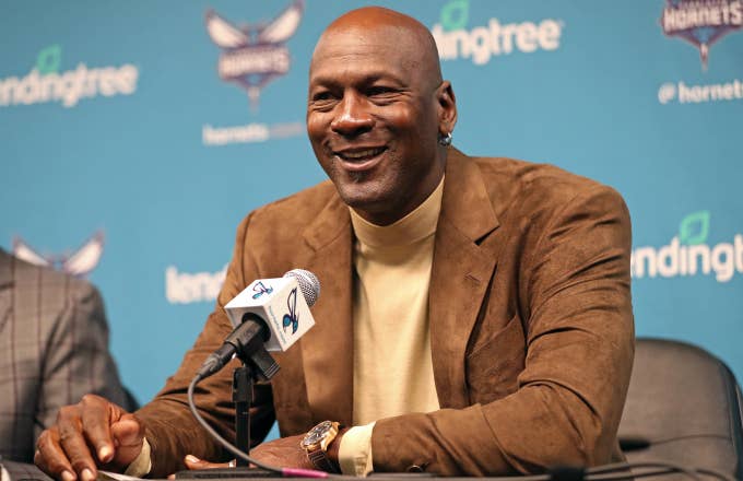 Owner of the Charlotte Hornets, Michael Jordan