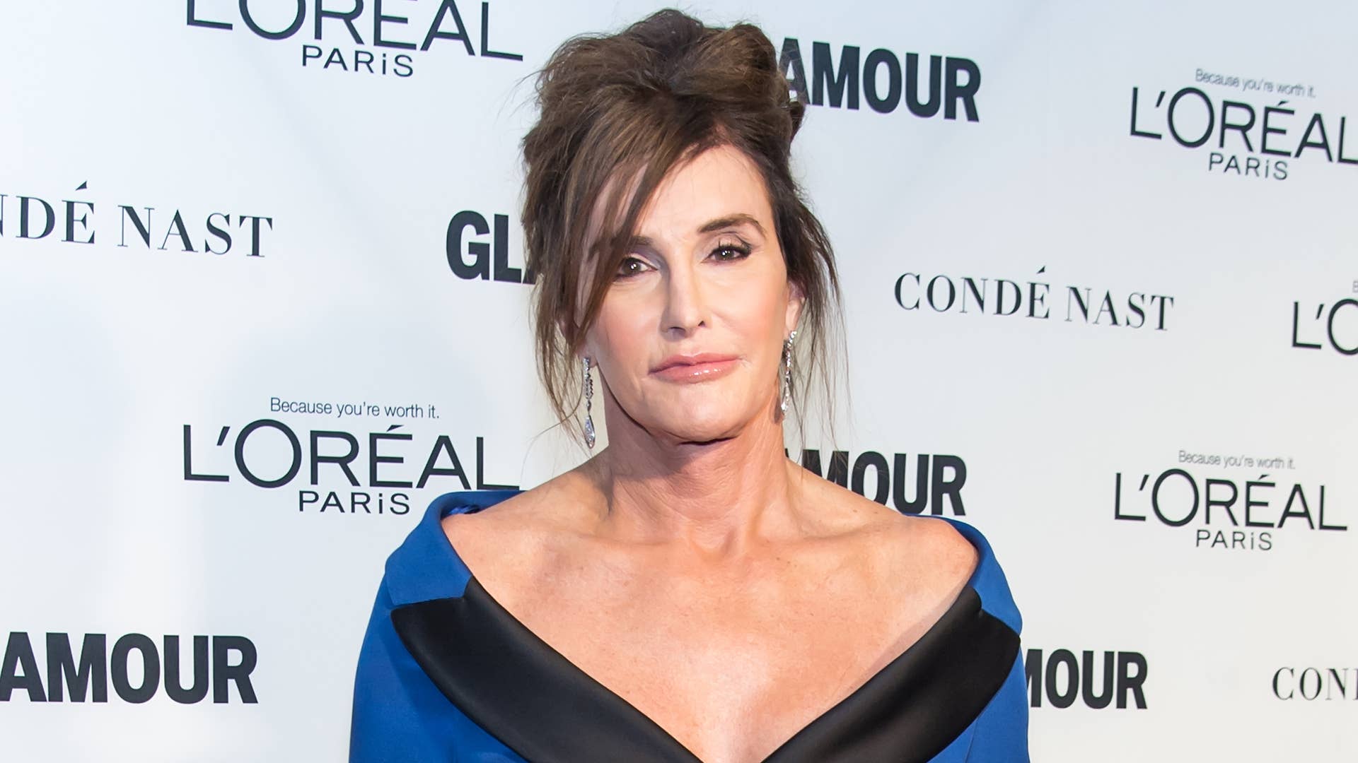 Caitlyn Jenner photographed on red carpet.