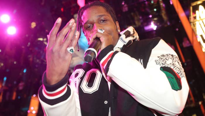 ASAP Rocky performs in NYC in march of 2022