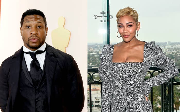 Jonathan Majors and Meagan Good