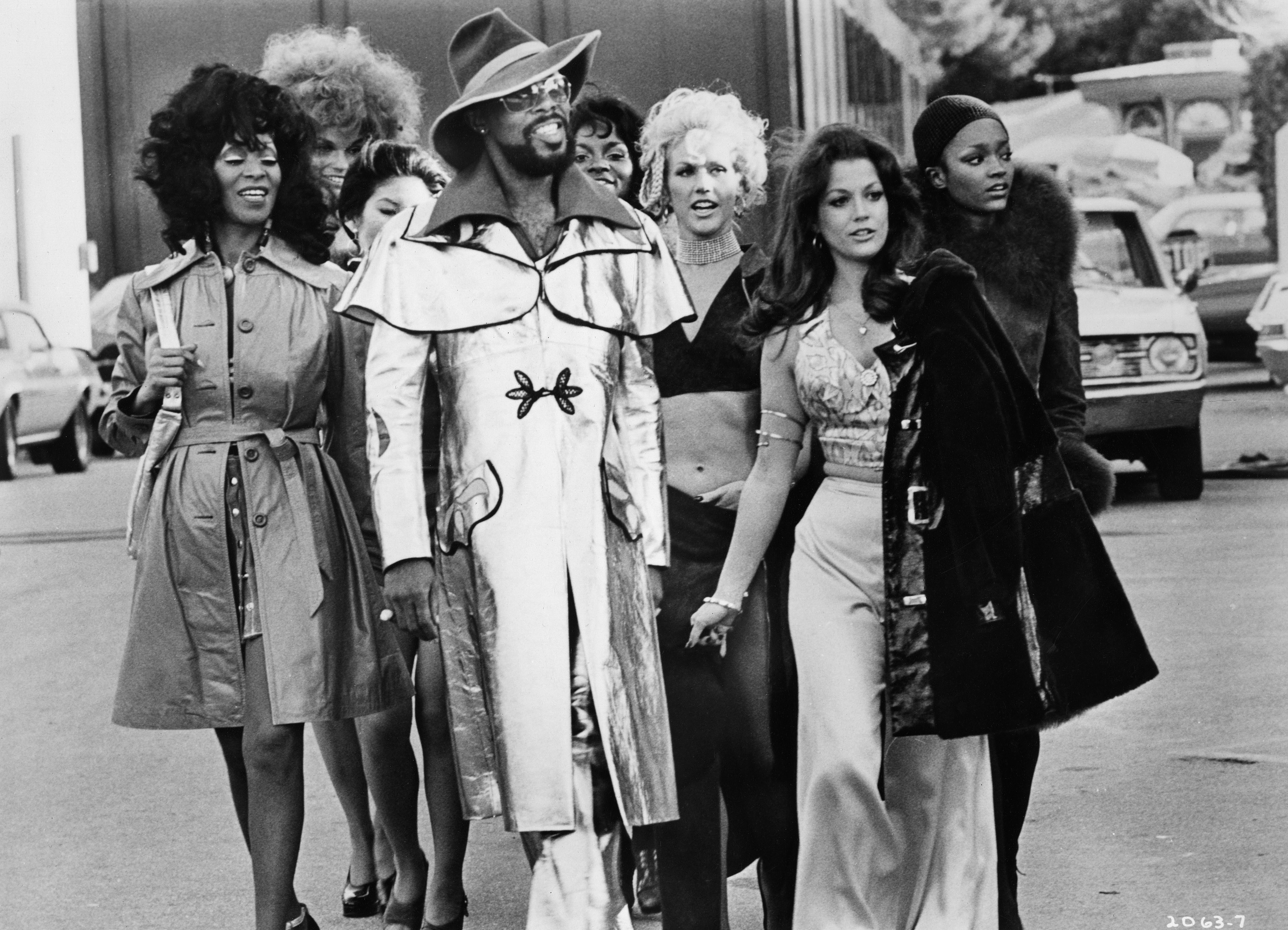 This is a photo from the set of Willie Dynamite.