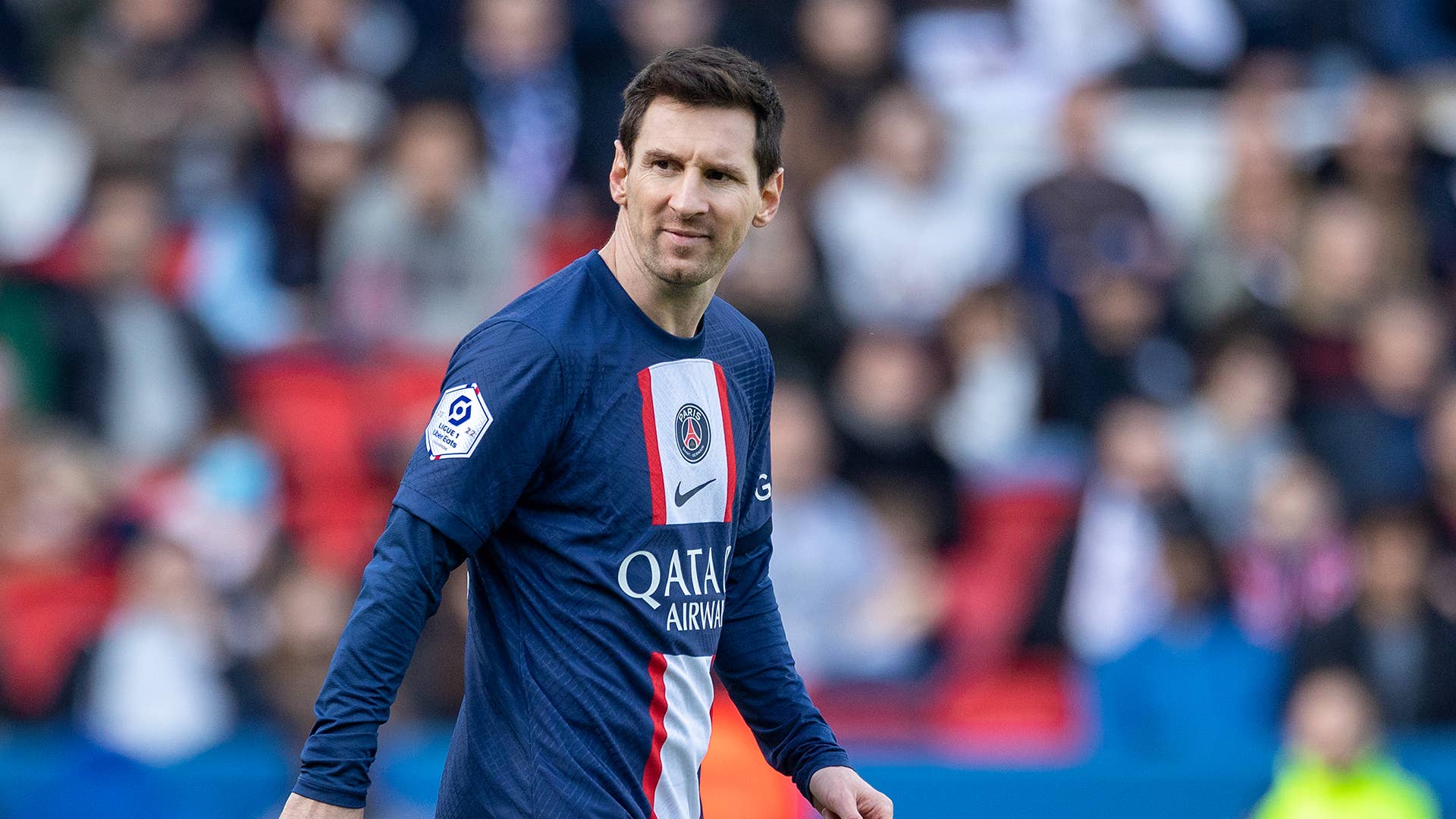 Lionel Messi during a game between Paris Saint Germain and Lille OSC in February, 2023
