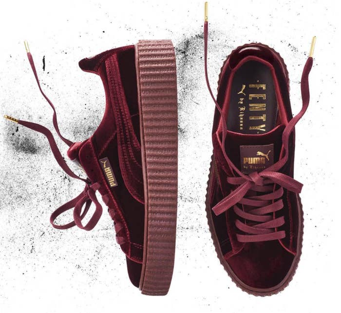 Rihanna Puma Creeper Red Velvet