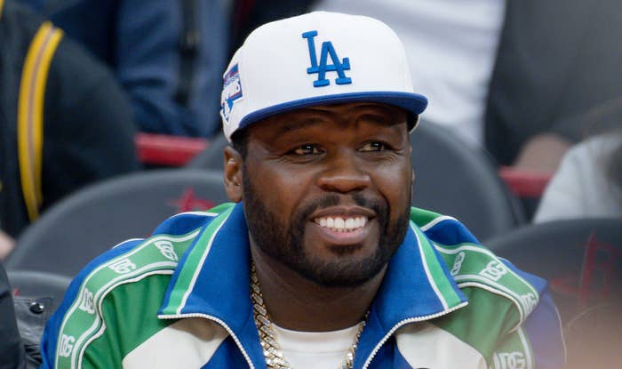 50 Cent attends Los Angeles Lakers game in 2023