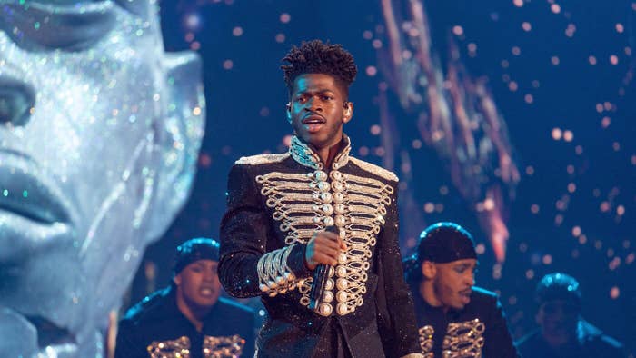 Lil Nas X performs onstage during the 64th annual GRAMMY awards