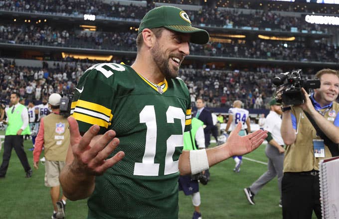 Aaron Rodgers following the Packers&#x27; win over the Cowboys.