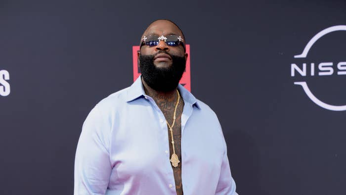 Rick Ross attends the 2022 BET Awards at Microsoft Theater
