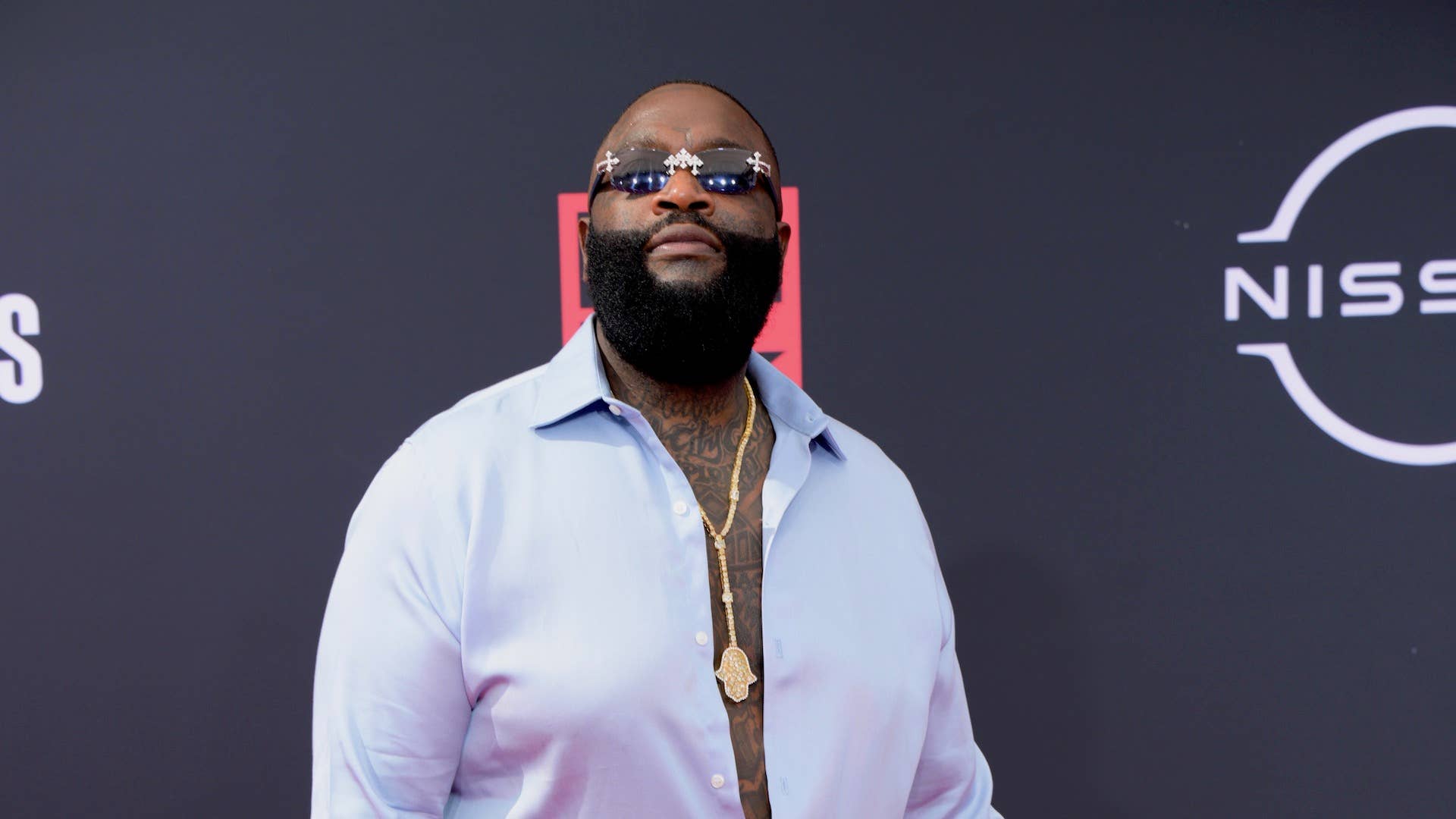 Rick Ross attends the 2022 BET Awards at Microsoft Theater