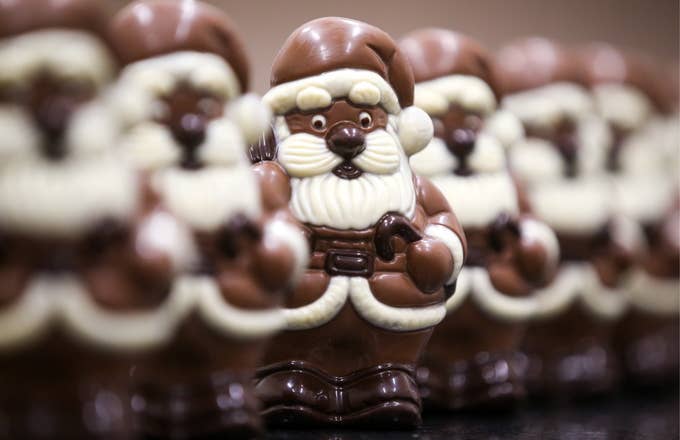 russian chocolate santa