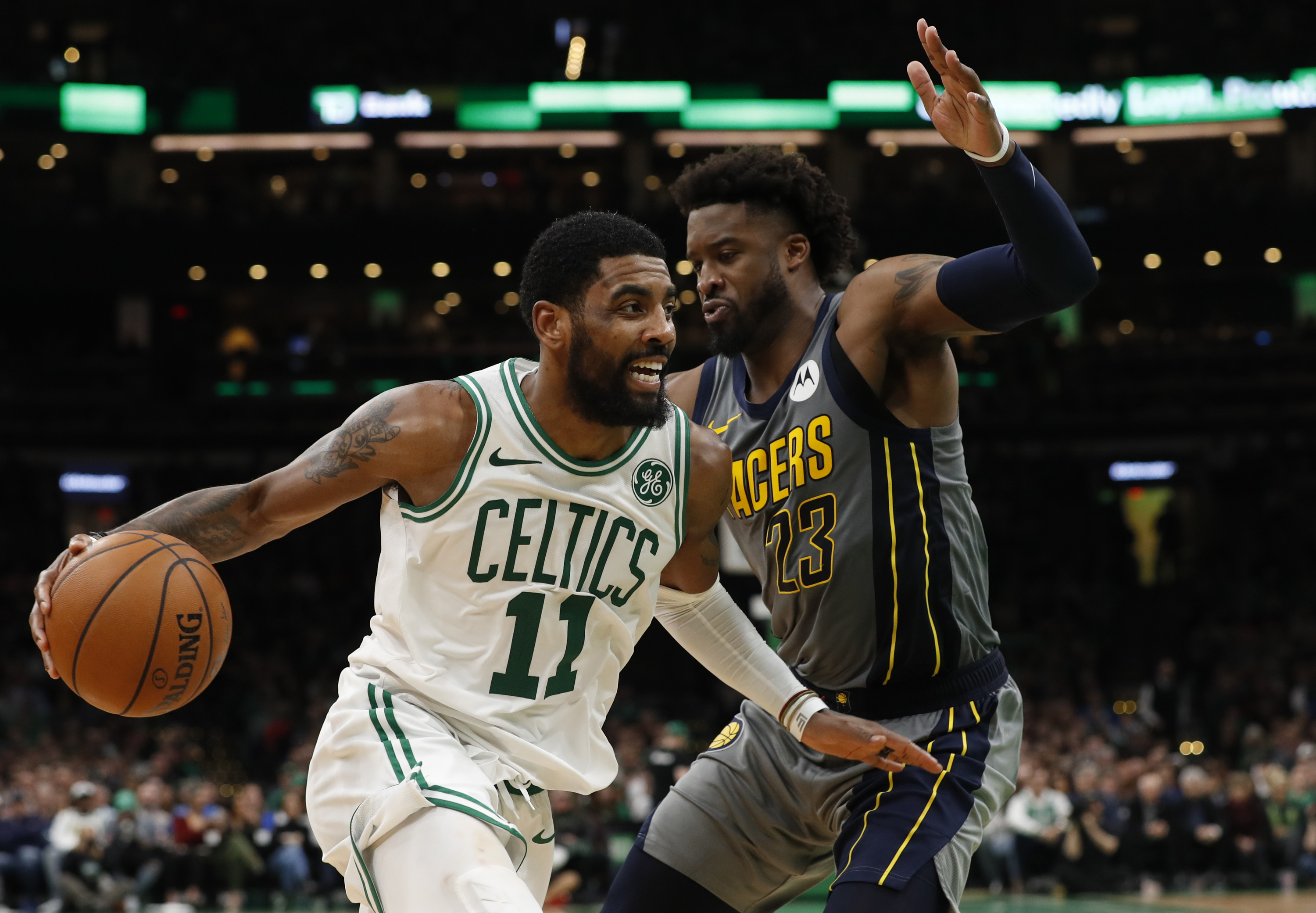 Kyrie Irving Wesley Matthews Celtics Pacers 2019