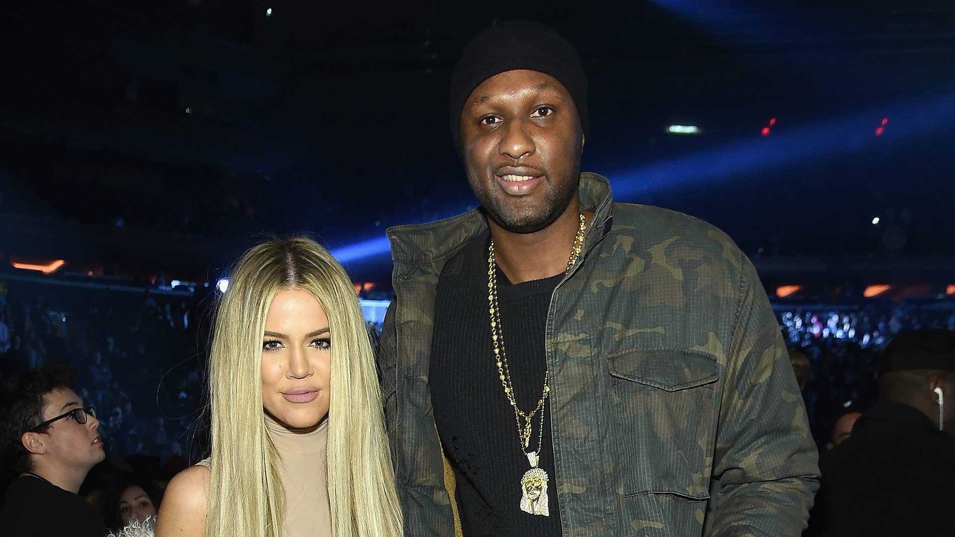 Khloe Kardashian and Lamar Odom attend Kanye West Yeezy Season 3