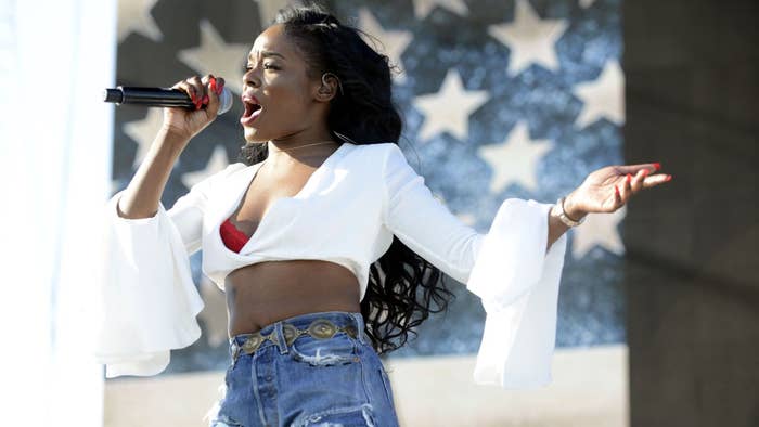 Azaelia Banks performs during the 2015 Coachella Valley Music Festival