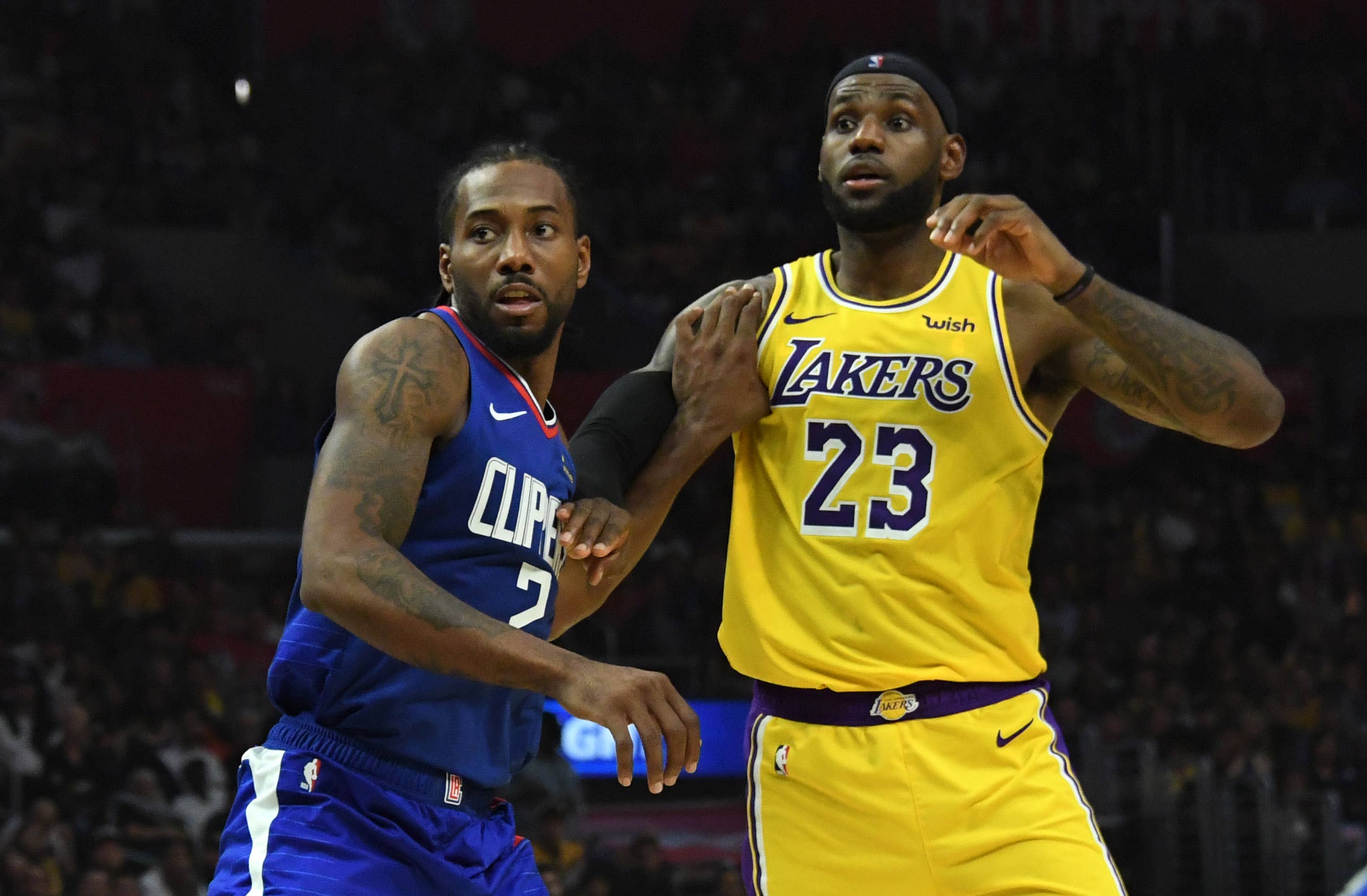 Kawhi Leonard LeBron James Lakers Clippers 2019 October