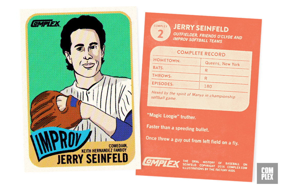 Jerry Seinfeld Baseball card OHOBOS Version 2