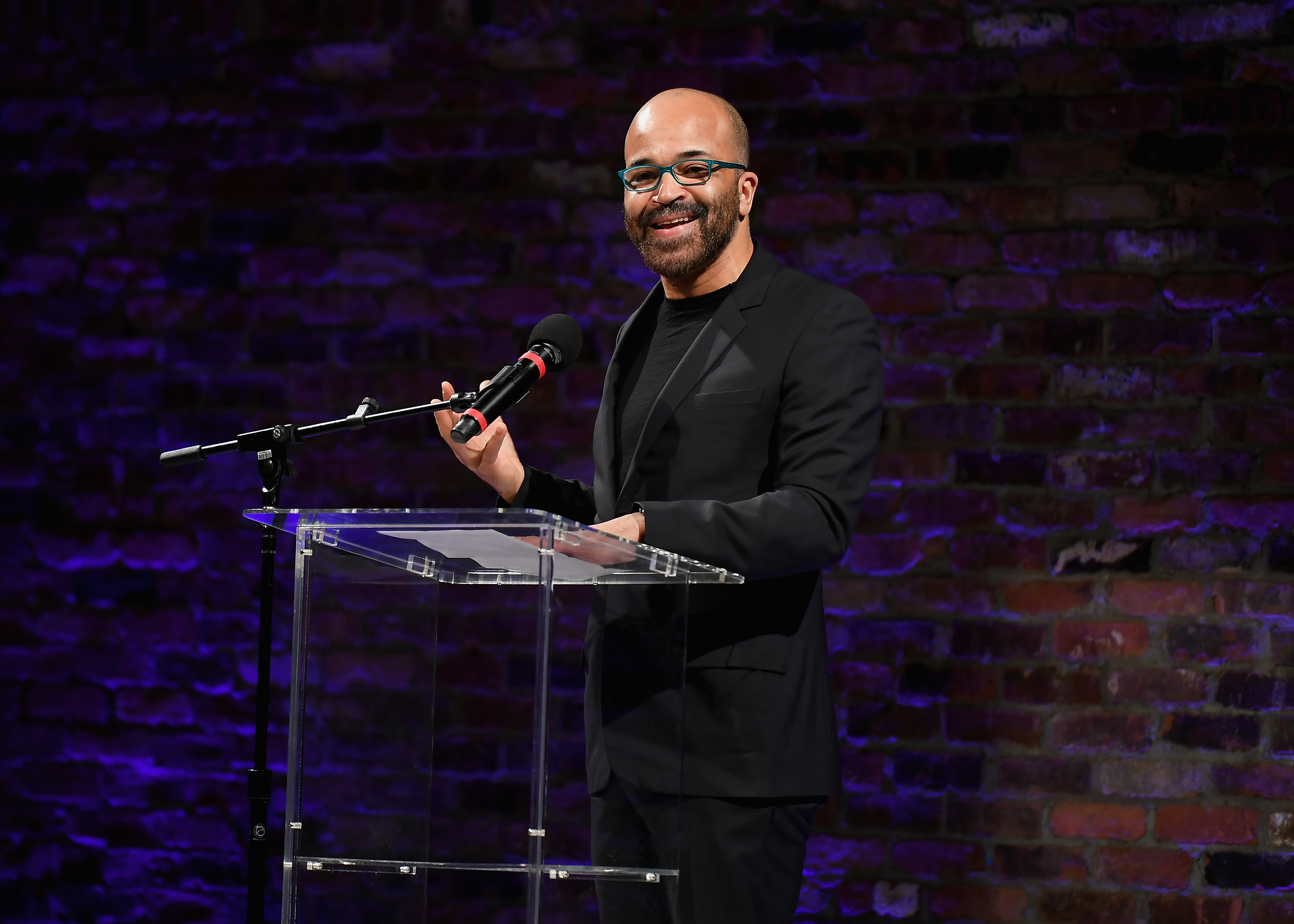 Jeffrey Wright speaks at the 2019 Live Arts Gala