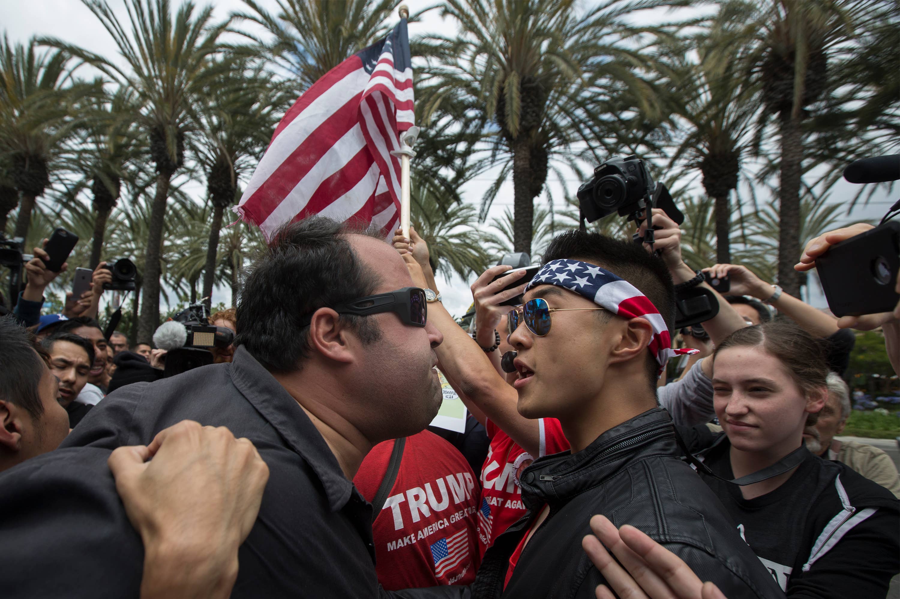 Tension at a Trump Rally