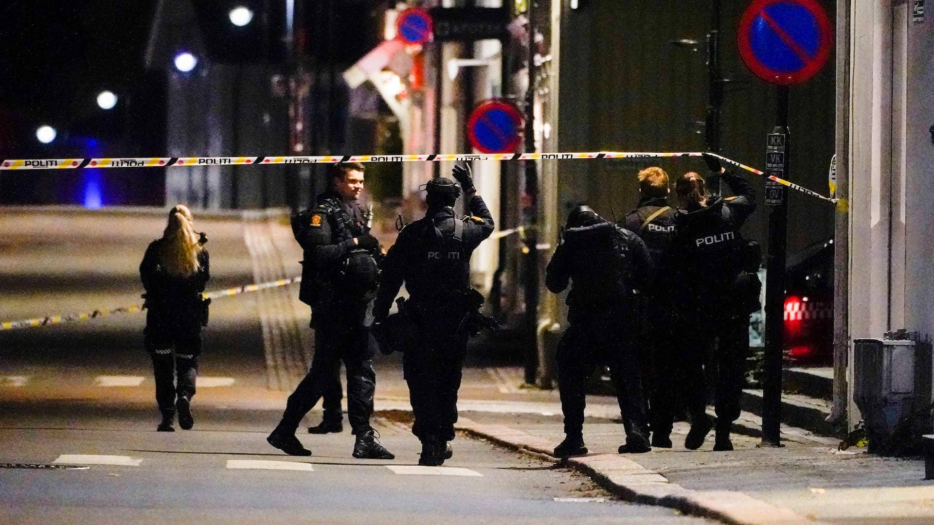 Photograph of Norway police at scene