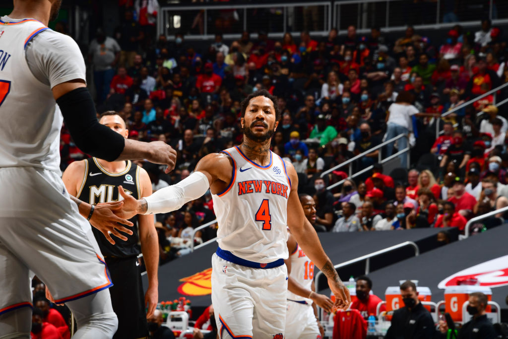 Derrick Rose Knicks Hawks 2021