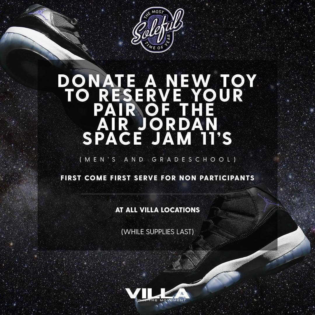 Villa Space Jam Jordan 11 Toy Drive