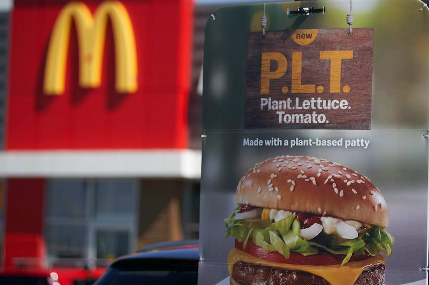 mcdonalds plant based burger