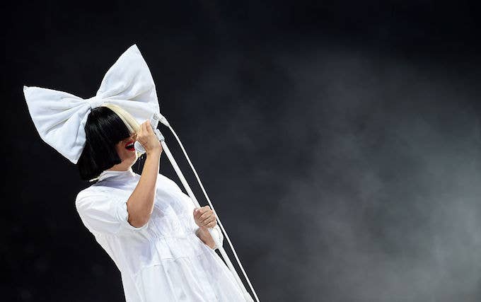 This is a picture of Sia.