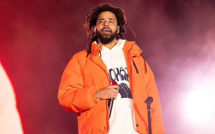 J. Cole performs at 2021 Rolling Loud