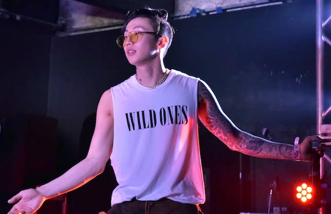 Jay Park performs onstage.