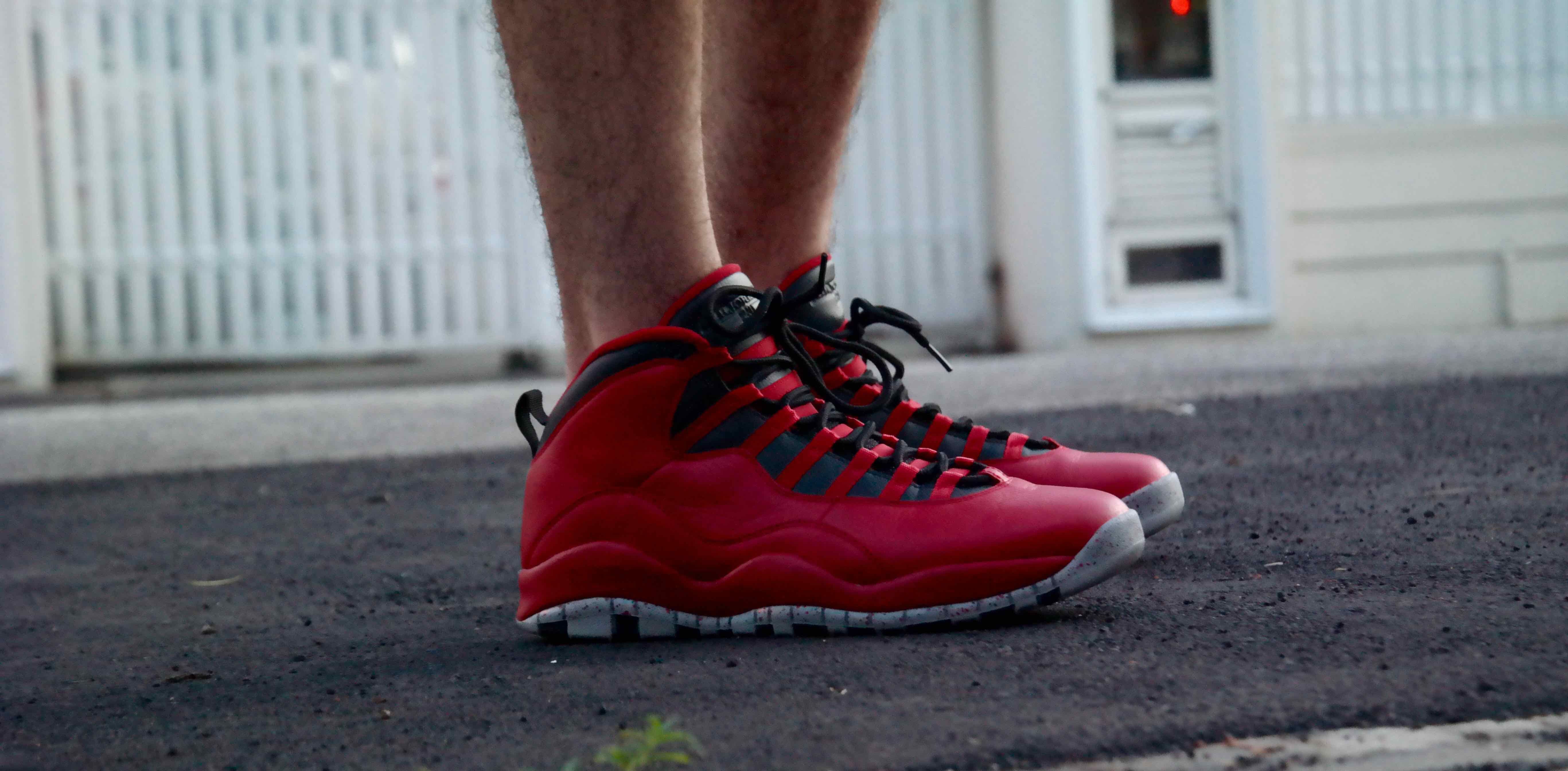 Jordan 1 bulls clearance over broadway on feet